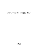 Cindy Sherman by Cindy Sherman, Cindy Sherman, Thomas Kellein, Carla Schulz-Hoffmann cover