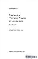 Mechanical theorem proving in geometries