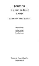 Deutsch in einem anderen Land by Peter Staatsmann cover