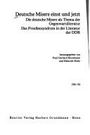 Deutsche Misere einst und jetzt by Paul Gerhard Klussmann, Heinrich Mohr cover