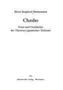 Chasho by Horst Siegfried Hennemann cover