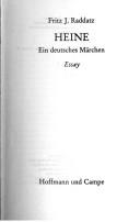 Heine: Ein deutsches Marchen by Fritz Joachim Raddatz cover