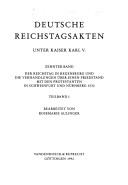 Deutsche Reichstagsakten by Holy Roman Empire. Reichstag cover