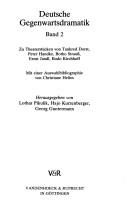 Deutsche Gegenwartsdramatik by Lothar Pikulik, Hajo Kurzenberger, Georg Guntermann, Christiane Helios cover