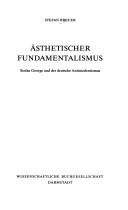 Ästhetischer Fundamentalismus by Stefan Breuer cover