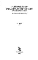 Foundations of Indian political thought