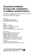 Theoretical foundation for large-scale computations of nonlinear material behavior