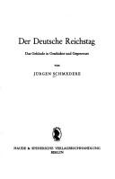 Der Deutsche Reichstag by Jürgen Schmädeke cover