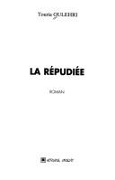 La repudiee by Touria Oulehri cover