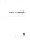 Ctos/Open Programming Practices and Standards