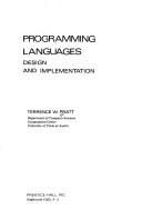 Programming languages: design and implementation