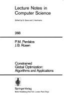 Constrained global optimization