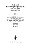 Reviews of Environmental Contamination and Toxicology / Volume 112 (Reviews of Environmental Contamination and Toxicology)