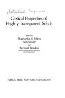 Optical Properties of Highly Transparent Solids (Optical Physics and Engineering)