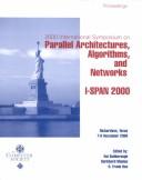 2000 International Symposium on Parallel Architecture, Algorithms and Networks (I- Span 2000