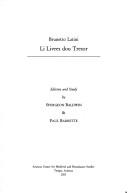 Li livres dou tresor by Brunetto Latini cover