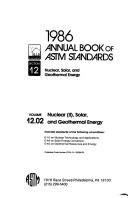 Annual Book of Astm Standards, 1986