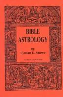 Stowe's Bible Astrology by Lyman E. Stowe cover