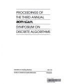 Proceedings of the 3rd Acm Siam Symposium on Discrete Algorithms (Proceedings in Applied Mathematics)