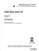 Solid State Lasers XII