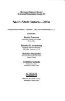 Solid-State Ionics--2006