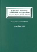 Dahl's law dictionary by Henry Saint Dahl cover