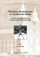 Structure Development in Condensed Matter by J. Lendvai cover