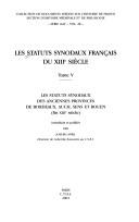 Les statuts synodaux français du XIII siecle tome 5 les statuts synodaux d by J. Avril cover