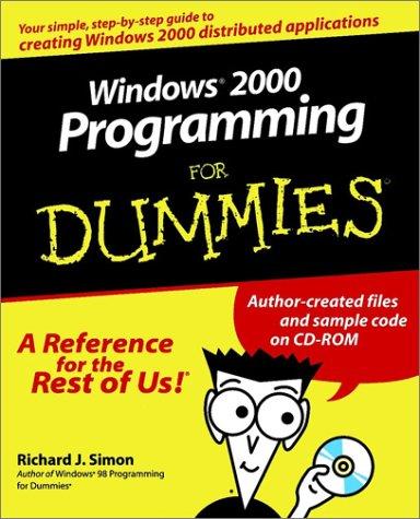 Windows 2000 Programming for Dummies