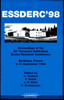 1998 European Solid State Device Research Conference Proceedings (Essderc)