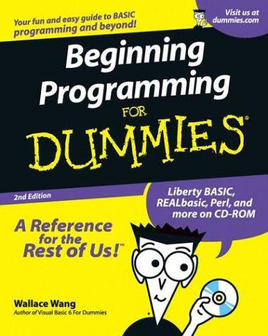 Beginning programming for dummies