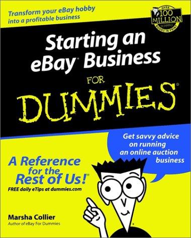 Starting an eBay business for dummies by Marsha Collier cover