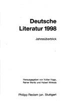 Deutsche Literatur 1997 by Volker Hage, Rainer Moritz, Hubert Winkels cover
