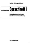 Deutsch für Fortgeschrittene by Heinz Griesbach, Griesbach cover