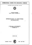 Introduction to Structural Optimization
