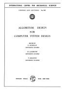 Algorithm Design for Computer System Design