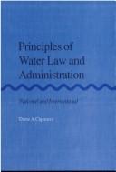 Principles of water law and administration