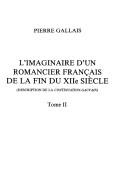 L' imaginaire d'un romancier français de la fin du XIIe siècle by Pierre Gallais cover