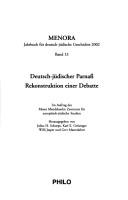Menora: Jahrbuch f ur deutsch-j udische Geschichte, vol. 13 (2002): Deutsch-j udischer Parnass by Julius H. Schoeps, Karl Erich Grözinger, Willi Jasper, Gert Mattenklott cover