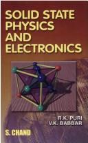 Solid State Physics and Electronics ; For the Students of B.Sc. Pass and Honours Courses of all Indian Universities