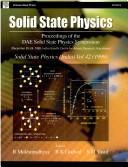 Solid State Physics ; Proceedings of The DAE Solid State Physics Symposium, December 20-24, 1999, Indira Gandhi Centre for Atomic Research, Kalpakkam by B.K. Godwal cover