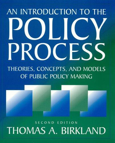 An Introduction to the Policy Process