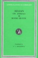 On the characteristics of animals by Aelian cover