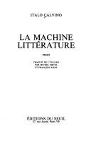 La machine littérature by Italo Calvino cover