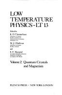 Low temperature physics - LT 13