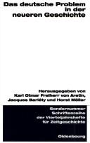 Deutsche Problem in der Neueren Geschichte by Jacques Bariety, Horst Möller cover