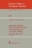 Applicable algebra, error-correcting codes, combinatorics and computer algebra