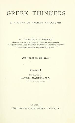 Greek thinkers