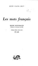 Les mots français by Henri Mitterand cover