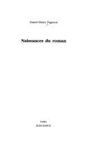 Naissances du roman by Daniel-Henri Pageaux cover